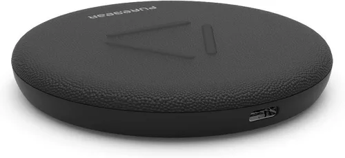 Vista 3 de PureGear, Almohadilla de carga inalámbrica rápida con certificación Qi de 7.5 W/10 W, compatible con Galaxy S20, S10, S9, S8, Note 10, 9. iPhone 12