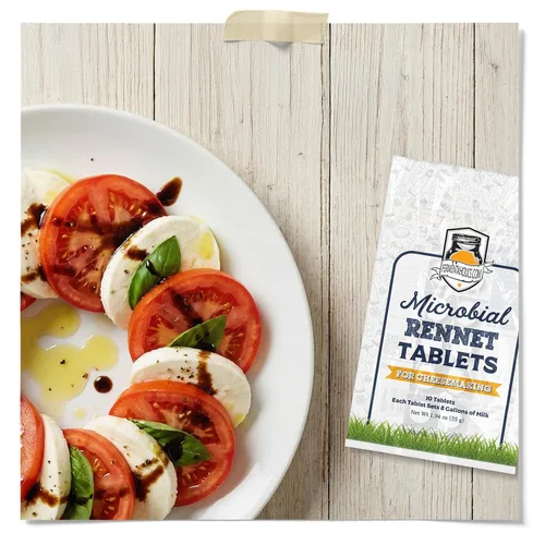 Vista 7 de Tabletas de cuajo microbiano para la fabricación de queso Coagulante de leche vegetariana Fabricación de queso vegano