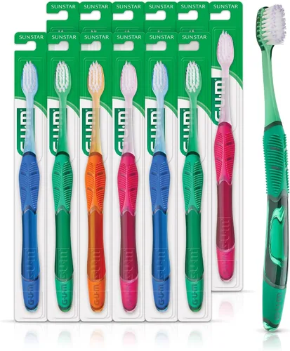 Vista 14 de GUM Technique Deep Clean Cepillo de dientes - Compacto suave - Cepillos de dientes suaves para adultos con encías sensibles - Cerdas extra finas, 1