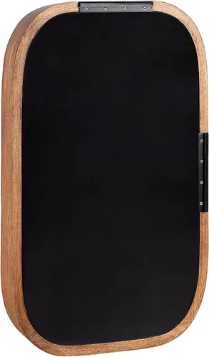 Vista 3 de Signature Hardware 484587 Acrewood 31-1/8" x 19" Espejo de baño enmarcado - Madera de mango natural