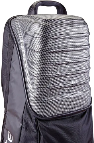 Vista 8 de Samsonite Bolsa de viaje de golf The Protector Hardside and Softisde con ruedas de tiburón, exterior impermeable, color negro