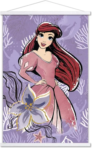 Vista 19 de Disney Ultimate Princess Celebration - Póster de pared de Ariel, 22.4 pulgadas de largo x 14.7 pulgadas, versión enmarcada en madera de granero