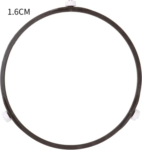 Vista 2 de Anillo giratorio para microondas, anillo giratorio, rodillo, soporte para rueda, base de soporte para horno de microondas, bandeja de placa