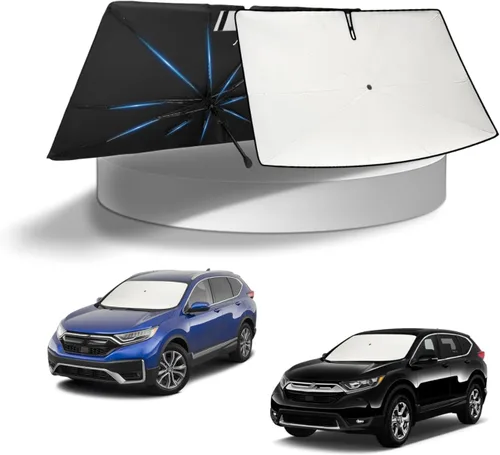 Vista 239 de KUST - Parasol plegable para parabrisas para BMW X1 E84, accesorios 2011 2012 2013 2014 2015, protector de visera de sol ajustable que bloquea