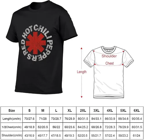 Vista 3 de Cool Hot Peppers Clásico Unisex Cuello Redondo Manga Corta Música Algodón Chili T Shir