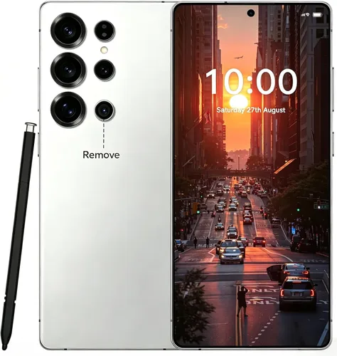 Vista 14 de Teléfonos desbloqueados, teléfono celular C24 Ultra Android 14, teléfono inteligente 8G+256G, Snapdragon 8 Gen3/6800mAh carga rápida/pantalla de 6.8