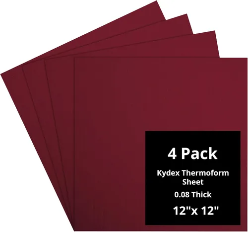 Vista 141 de Kydex Sheets - Solid Color DIY Kit for Crafting Holsters, Sheaths, and Mag Pouches - (8x8, 8x12, 12x12), Premium Thermoform Sheets - Thick, Durable