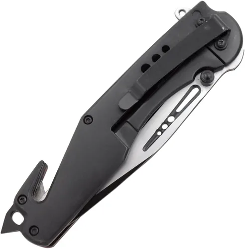 Vista 8 de Snake Eye Tactical Cuchillo táctico 3 en 1 estilo Rescue para militares y primeros auxilios