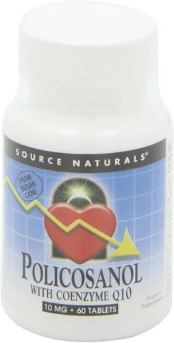 Vista 4 de Source Naturals Policosanol con coenzima Q10 10 mg comprimido, 60