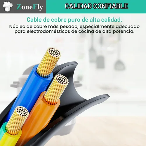 Vista 5 de Zonefly Cable de alimentación original compatible con olla a presión eléctrica Instant Pot, olla rápida Power Quick Pot, arrocera, máquina de leche