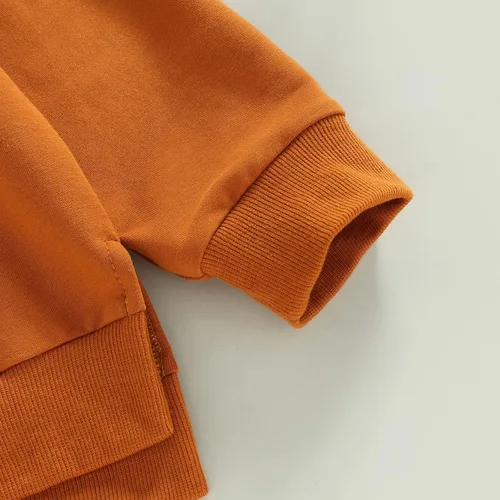 Vista 6 de AEEMCEM Sudadera de algodón sólido para bebé, niño y niña, camiseta de manga larga, cuello redondo, blusa para otoño
