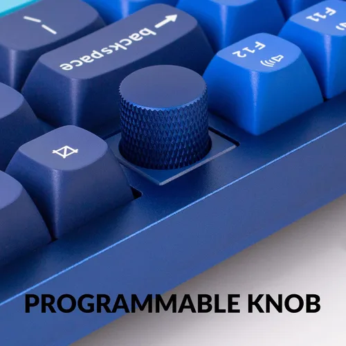 Vista 5 de Keychron Q3 - Pomo de teclado mecánico personalizado con cable TKL Tenkeyless QMKVIA macro programable con interruptor rojo Gateron G Pro
