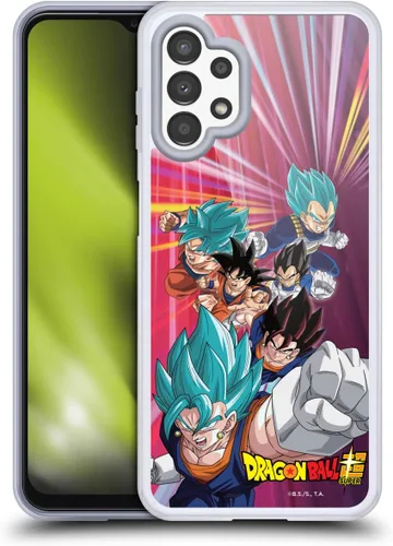 Vista 73 de Head Case Designs Funda de gel con licencia oficial de Dragon Ball Super Group Future Trunks Arc Characters [protección de grado militar] compatible