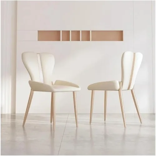 Vista 6 de Sillas de comedor, Malla Silla de comedor de diseño moderno de acero inoxidable para el hogar, Sillas para comedor