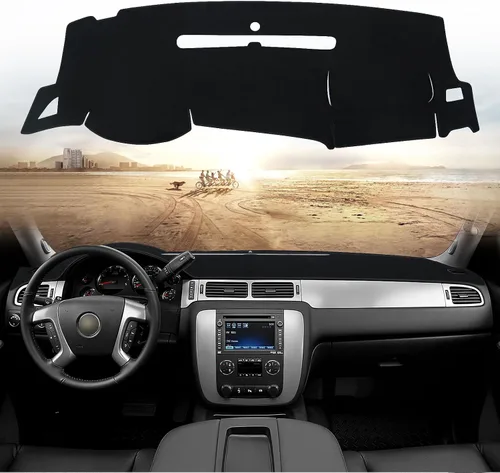 Vista 11 de Alfombrilla para salpicadero compatible con Chevrolet Silverado Avalanche Tahoe Suburban GMC Pickup Yukon-Dashboard de 1999-2006