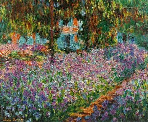 Vista 5 de CafePress Irises In Monets Garden At - Taza de café de cerámica de 20 onzas