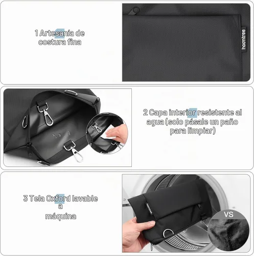 Vista 3 de Soporte para bolsa de drenaje de orina, funda de privacidad para bolsas de catéter u orina, con correa ajustable, diseño de cremallera, impermeable