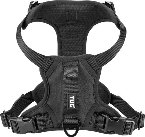 Vista 12 de Arnés para Perro TUG Grab Correa de Tráfico Integrada con Imán Adjunto para Control Rápido (Pequeño/Negro)