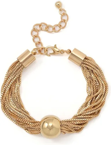 Vista 2 de Roe Dolph Collar grueso de oro con capas de abejas punk, collar de cadena con babero de moda, joyería estética para mujeres y niñas