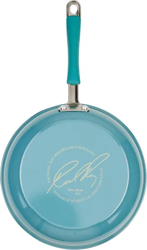 Vista 11 de Rachael Ray Cucina - Juego de ollas y sartenes antiadherentes, 10 piezas, color azul agave