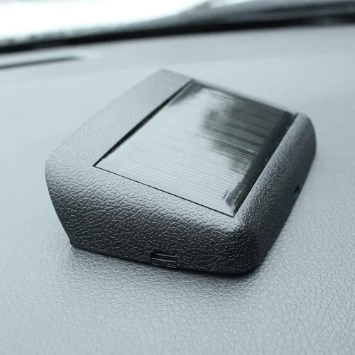Vista 7 de Kakalote Reloj de coche LCD alimentado por energía solar, reloj luminoso para tablero de instrumentos con brillo ajustable, fecha, pantalla de luz
