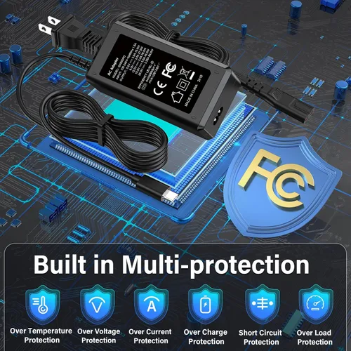 Vista 8 de Cargador de arranque USB C de 65 W apto para NOCO Boost X GBX45 Cable de alimentación Adaptador de CA para NOCO Portable Jump Starter 1250A GBX55