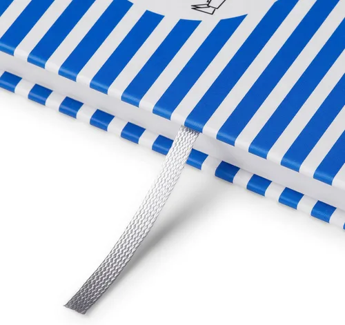 Vista 6 de Bella Copia Blue Midsized Blank Notebook