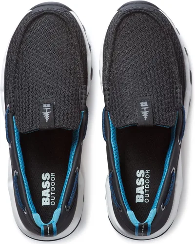Vista 8 de BASS OUTDOOR Zapatos acuáticos para mujer - Zapatillas sin cordones para senderismo en barco o sendero