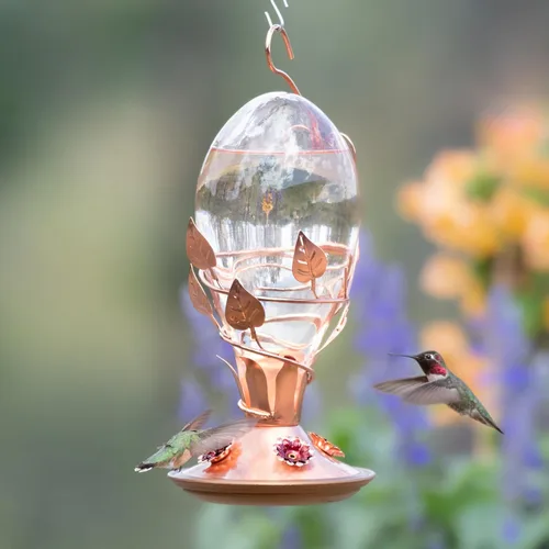 Vista 10 de Perky-Pet 8110H-1 - Comedero de cristal para colibríes para exteriores, capacidad de néctar de 32 onzas