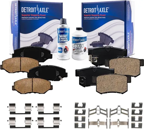 Vista 113 de Detroit Axle - Pastillas de Freno Traseras de Cerámica Izquierda Reemplazo de Pinza para Silverado Sierra Suburban 1500 Tahoe Yukon Escalade ESV EXT