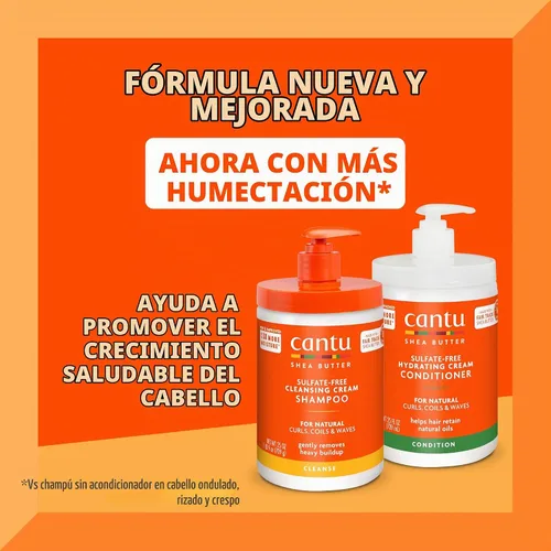 Vista 2 de Cantu Champú y acondicionador con manteca de karité para cabello natural, 25 onzas líquidas (paquete de 2)