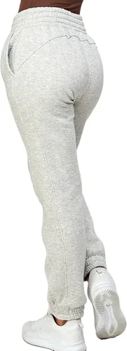 Vista 35 de IUUI Pantalones deportivos de cintura alta para mujer, con bolsillos, de algodón, holgados, atléticos