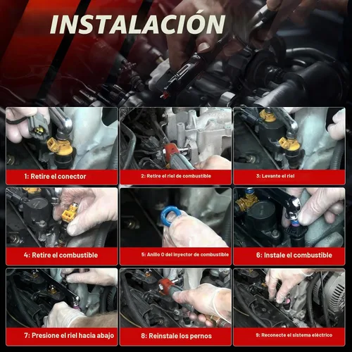 Vista 7 de 8 inyectores de combustible de repuesto para Ram 1500 5.7L 2009-2017 Ram 2500 para: Dodge Charger 5.7L Durango Challenger 2010-2016 2018 para Grand