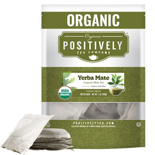 Vista 67 de Bolsas de hojas sueltas para té. Orgánicas por USDA. Positively Tea LLC.