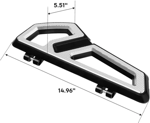 Vista 3 de TCMT Estriberas delanteras del conductor con plataforma y clavijas para Harley Touring 2000-2025 Softail 2000-2017 Trike 2009-2013 FLD 2012-2016