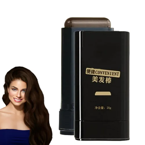Vista 13 de Barra de tinte para el cabello impermeable y a prueba de sudor, barra de color de cabello 2 en 1, peine portátil de tinte para el cabello gris