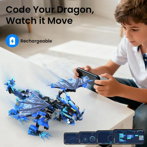 Vista 10 de OASO Kit de construcción de dragones, regalos STEM para niños de 8 a 12
