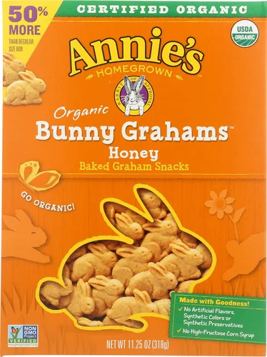 Vista 37 de Annie's Organic Chocolate Bunny Graham Snacks, 7.5 onzas
