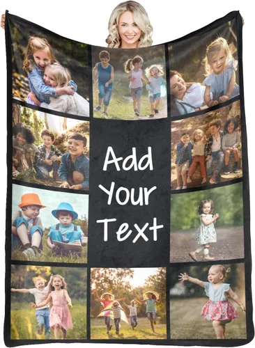 Vista 12 de Mantas personalizadas con foto, manta de fotos personalizada, mantas personalizadas con imagen, regalos personalizados para mujeres, hombres
