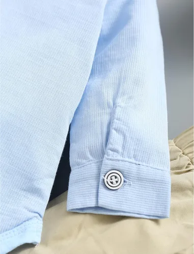Vista 24 de Conjunto de chaleco para bebés y niños pequeños, camisa corta con corbatín y pantalones, trajes elegantes