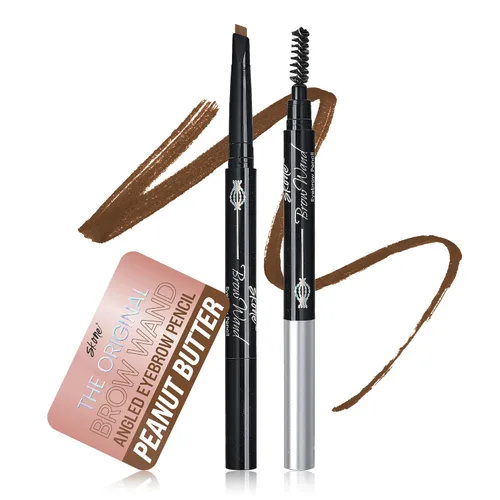 Vista 11 de Skone Cosmetics The Original Brow Wand - Lápiz de cejas con cepillo, retráctil de doble cara, impermeable, de larga duración, lápices de cejas