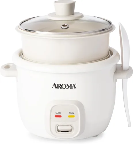 Vista 11 de AROMA® CoreCoat - Olla arrocera con cesta desplegable para cocinar alimentos (4 tazas cocidas, 2 tazas sin cocinar)