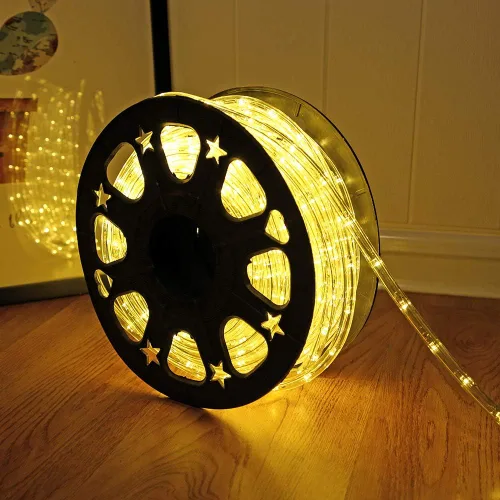 Vista 13 de DINGFU Luces de cuerda LED impermeables de 50 pies y 360 LED, 110V conectables para interiores y exteriores para terraza, patio, piscina, camping