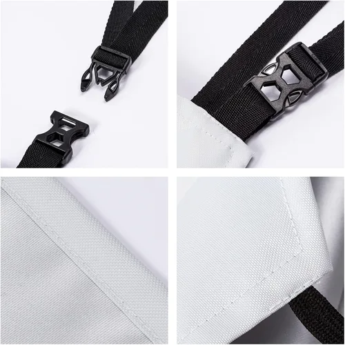 Vista 7 de Delantal impermeable con cuello ajustable para cocina, cocina, jardinería, aseo