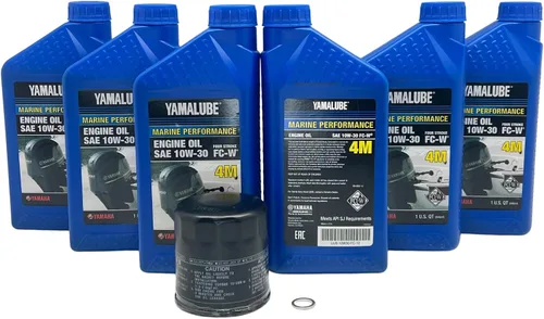 Vista 2 de Kit de cambio de aceite para embarcaciones Yamaha Yamalube, #LUB-MRNLG-KT-10