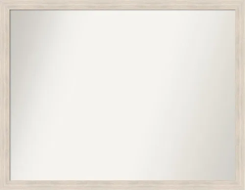 Vista 228 de Amanti Art Espejo personalizado, espejo de baño estrecho Alexandria White Wash, espejo de pared o espejo de tocador de baño sobre el fregadero