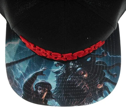 Vista 5 de Bioworld Chainsaw Man Logo & Pochita Sombrero El Snapback Precurve Negro Para Hombre