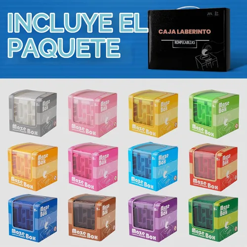Vista 6 de Paquete de 12 cajas de rompecabezas de laberinto de dinero para regalo en efectivo, formas divertidas de dar dinero como regalo, ideal para Paquete