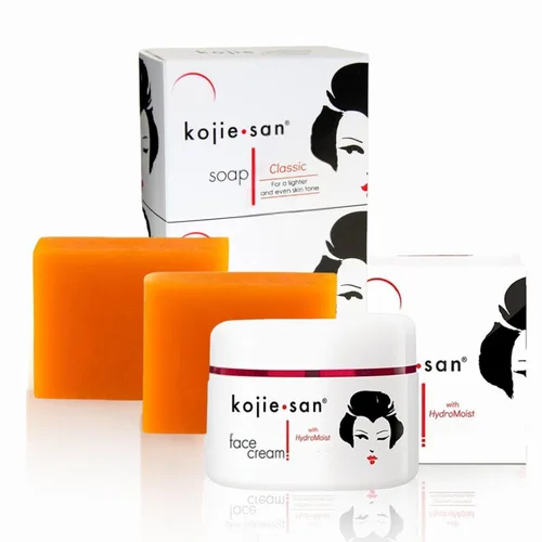 Vista 10 de Jabón Kojie San para aclarar piel y cuerpo - Jabón de ácido kójico original, barra removedora de manchas oscuras con glicerina y aceite de árbol