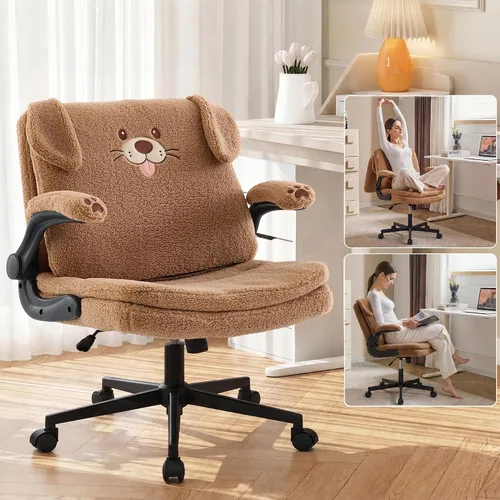 Vista 11 de IPKIG Criss Cross - Silla de oficina con ruedas y brazos abatibles, forro Negro